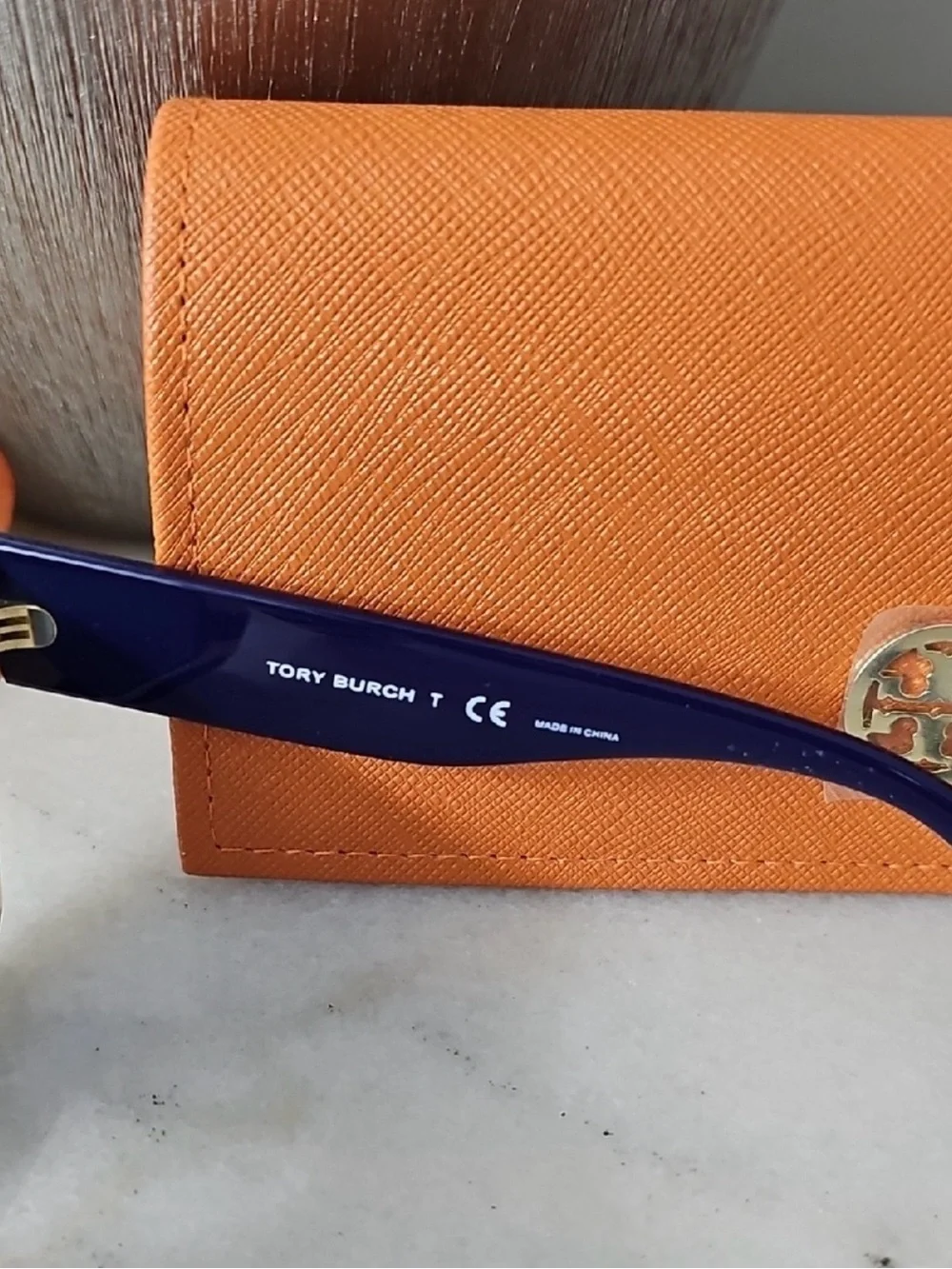 Tory Burch Miller Geometric Sunglasses Black White